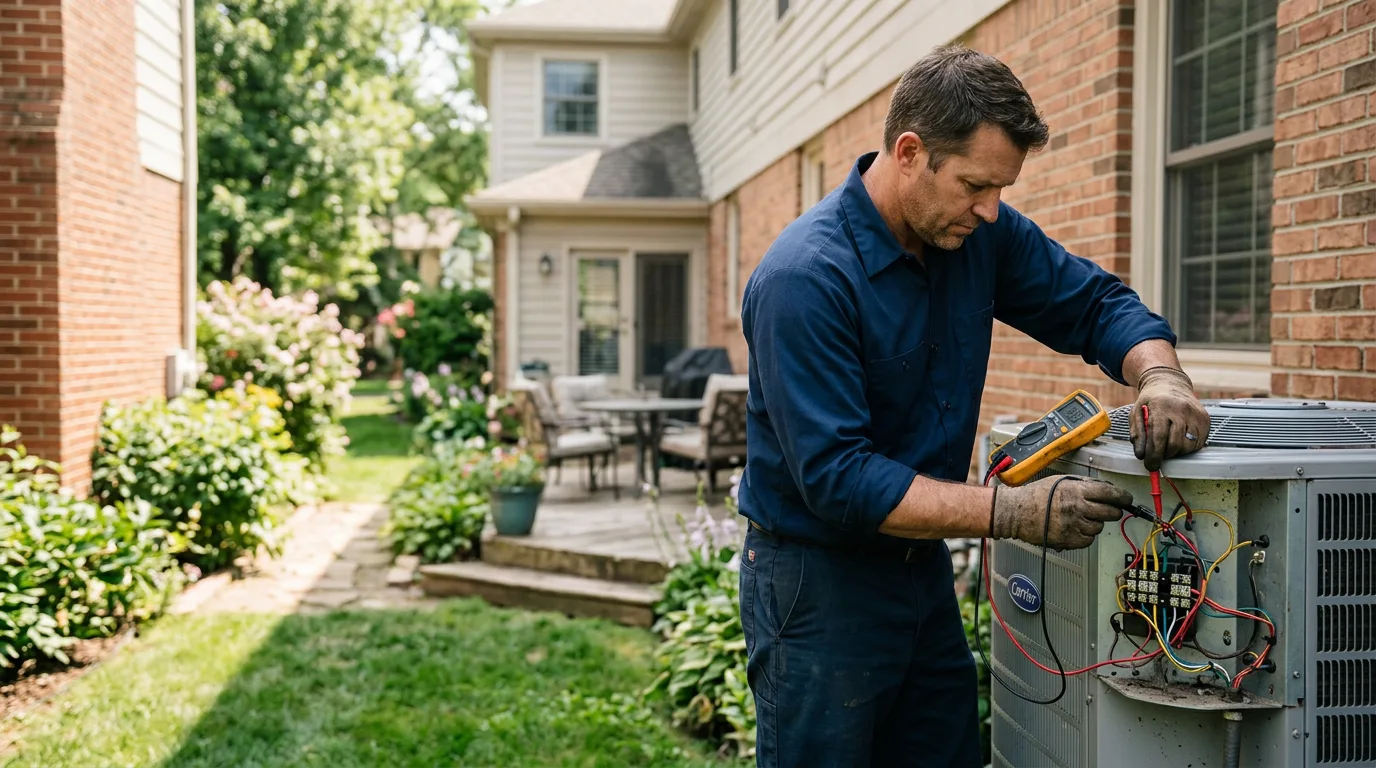 HVAC technician working near Winnebago, WI